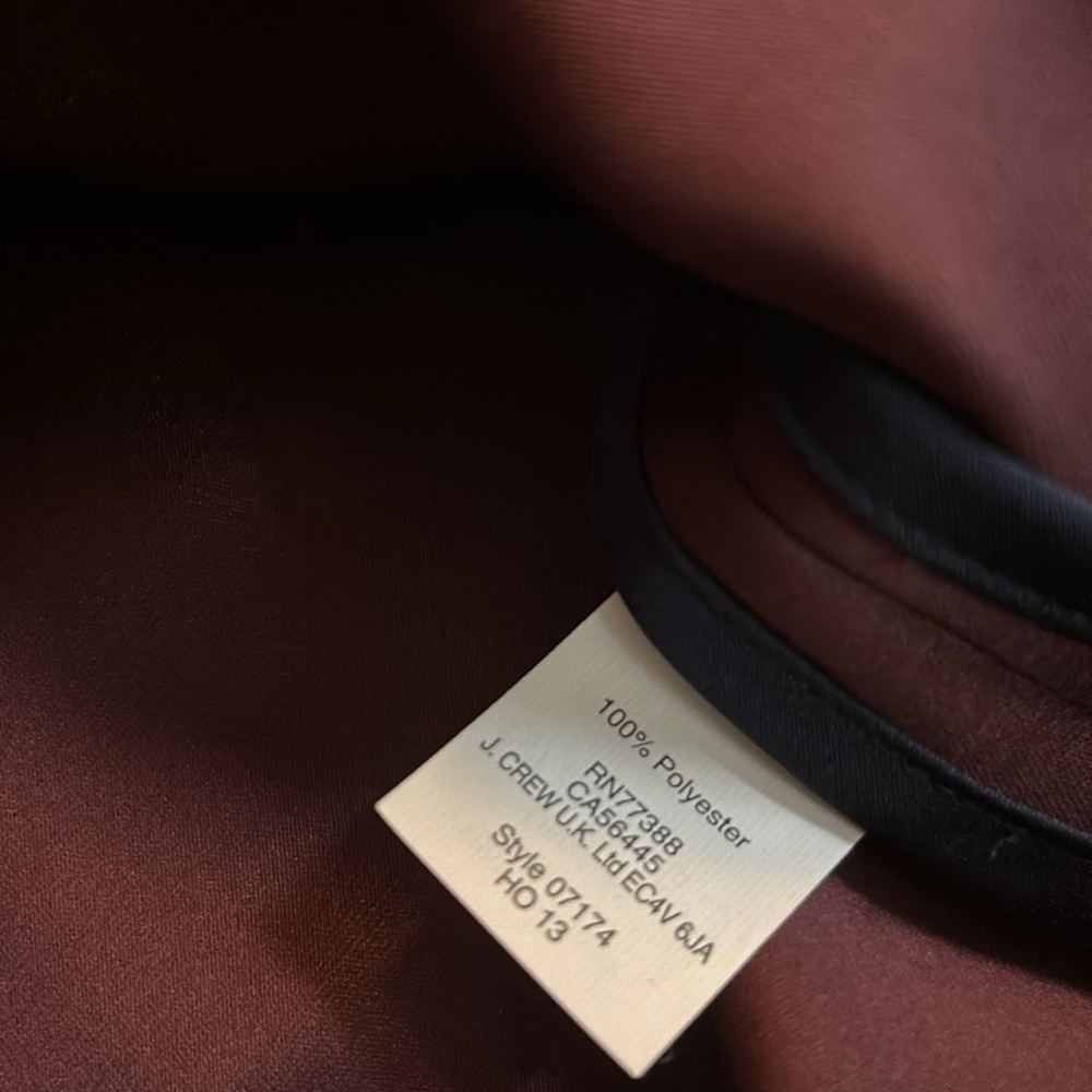 J. Crew Collection Burgundy/Maroon Satin Top/Blouse, size 4 - Picture 5 of 7